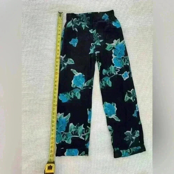 The Kooples 90’s Flower Pants. Blue/black formal. Size 1/small. - Picture 8 of 12